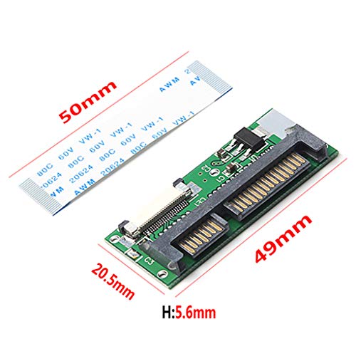 Adaptador disco HDD 1.8" 24 pin LIF/ZIF a SATA 22 pin macho miniatura 4