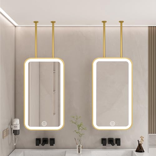 Miroir LED salle de bain à intensité variable et 3 couleurs - 7