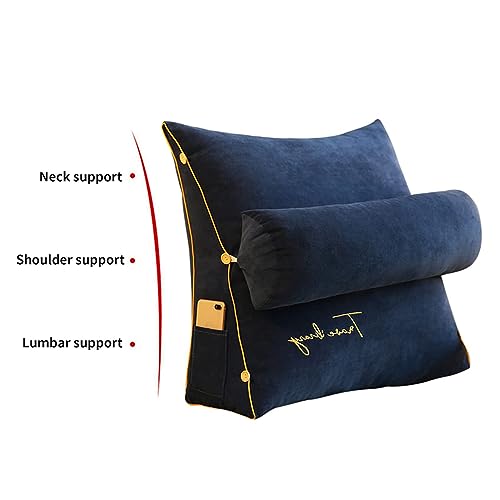 Coussin Cale Dos Canapé Eviter Mal de Dos Oreiller Lecture Housse Lavable