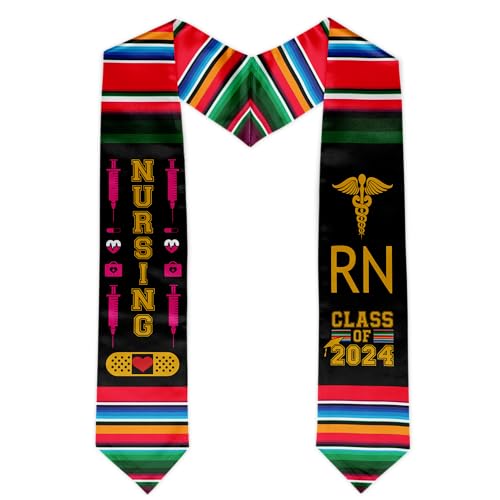 The Press Kappa Sigma Graduation Sash Stole,Green and White