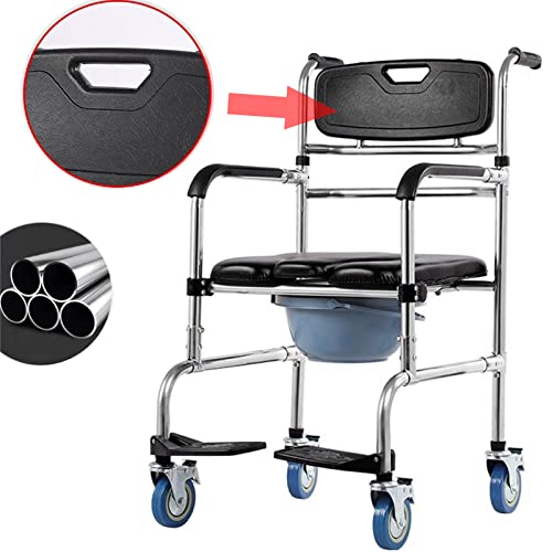 Chaise de douche avec roulettes pour compenser le manque de mobilité des aînés - 5