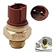 FSFY 1pc Copper Radiator Temperature Sensor Switch Motocross Automotive Electric Water Tank Thermostat 88℃ Fan Power Gold for Honda CRF250R CRF450L CRF450R CRF450RWE CRF450RX CRF450X Motorbike