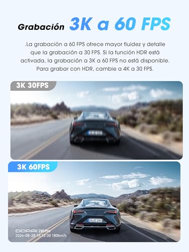 Dashcam 4K DDPAI Z60 Pro, dispositivo premium con doble cámara STARVIS 2 y sensor IMX678 4