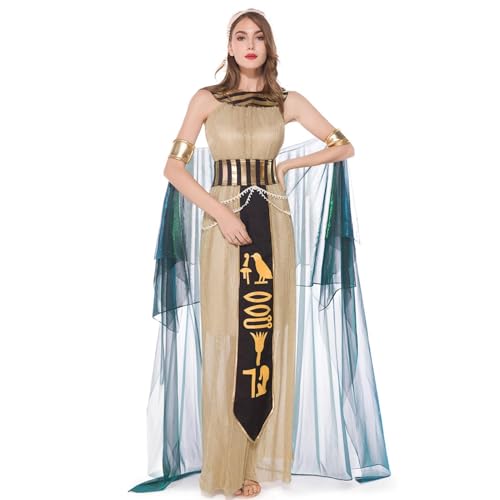 Disfraz de Halloween Cleopatra – Disfraz de reina egipcia de Cleopatra, vestido sexy | Ropa de reina egipcia para adultos para papel