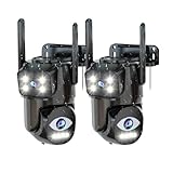 Security Cameras Outdoor WiFi,5G/2.4G Cameras for Home Security with Dual Lens,Motion Tracking,Night Vision,24/7 continous Record,Work with NVR/DVR Surveillance System,Weather Proof,SD/Cloud Storage