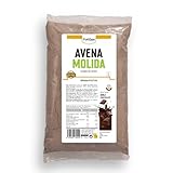 FullGas Avena Molida (Harina de Avena) | Doble Chocolate | 1kg | En Polvo, Soluble y Fácil de Digerir | Lista para Tomar sin Cocinar | Sin Azúcares Añadidos | Sin Lactosa y 100% Vegana