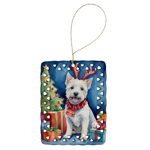 Caroline's Treasures West Highland White Terrier Dogs Christmas Ornament