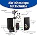 Zyrev 2 in 1 Otoscope Oph Set - Perfect for Nursing & Medical Students with Carry Case, Sight Chart & Replacement Ear Speculums