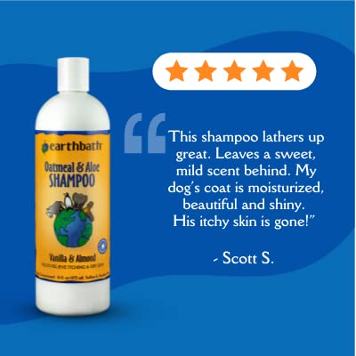 earthbath Oatmeal & Aloe Pet Shampoo - Vanilla & Almond, Itchy & Dry Skin Relief, Soap-Free, for Dogs & Cats, 100… - Image 7