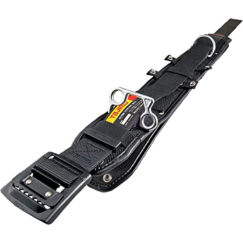 タジマ 新規格安全帯 ワークポジショニング用(柱上用)胴当てベルトフラットD1 胴ベルトSサイズセット 伸縮調節器・ロープのフック・安全ブロック小フック掛けを省スペース化した3way環 ソフトクッション・コシのある芯材の2重構造で腰周りにフィット 動きやす