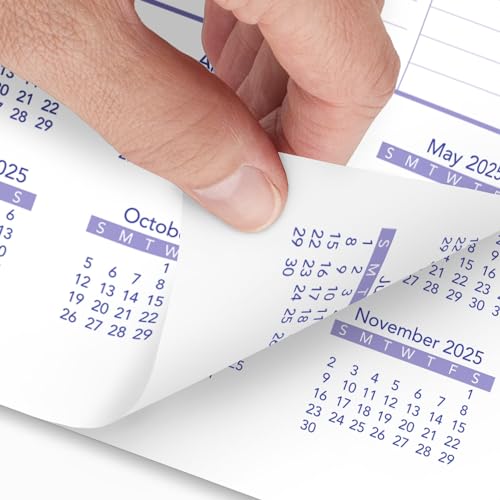 Image of AT-A-GLANCE 2025 Wall Calendar, 8 inch x 11 inch, Small, Ruled Blocks (PM12825)