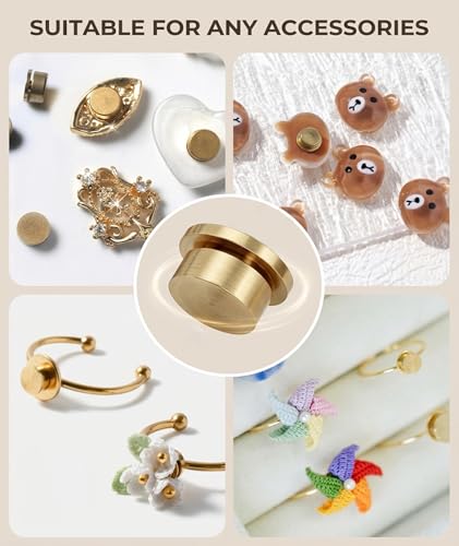 Image of 10 PCS Nail Art Rings, Rotating Nail Art Creation, Craft Hair Clip Assembly, Miniature Model Building, Nail Rings for DIY Projects and Professional Use
