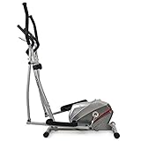 Xylo Crosstrainer Heimtrainer Ellipsen Trainer Ergometer Fitness Gerät Magnetisch Home Gym Schwungmasse Trainingsprogramme (Silber)