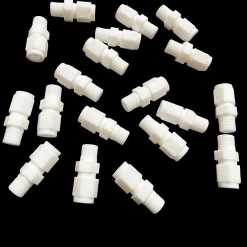 Conector PTFE resistente al ácido con alta tolerancia térmica 4