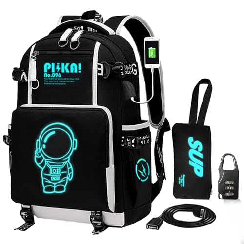 Anime Backpack Luminous Backpack.Cool Backpacks15.6 in Large capacity Laptopeight Backpack.with.Security Lock.Travel backpack.USB Port.Travel Backpack.Anti Theft Backpack.Cool Backpack