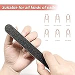 20 Pack 100/180 Grit Nail Files, Black Professional Reusable Emery Boards Nail File, Manicure Tool Suitable for Both Acrylic and Natural Nails - Image 5