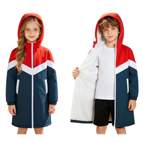 Parka natation pour jeunes et manteau de sport fille avec capuche Kaerm
