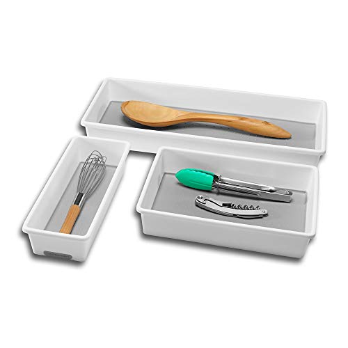 Madesmart 3 Tray Pack, White #TOP4