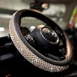 PINCTROT Large Size Bling Steering Wheel Cover for Women Girls with Jumbo Crystal Rhinestones,...