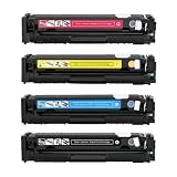 Cartucce Toner Compatibile di colore a seconda mano (C, M, Y, BK) Compatibile con CF533A CF530A CF531A CF532A 205A Per Pro M180nw M180n M154nw Printer(BK)