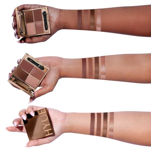 Image of HYUE AmplifEYE Eyeshadow Palette - 6 Shades | Biscotti Crumble | Highly Pigmented Shades | Matte, Metallic, Satin & Foil | Long Lasting | Smooth Blendable Texture | All Skin Types