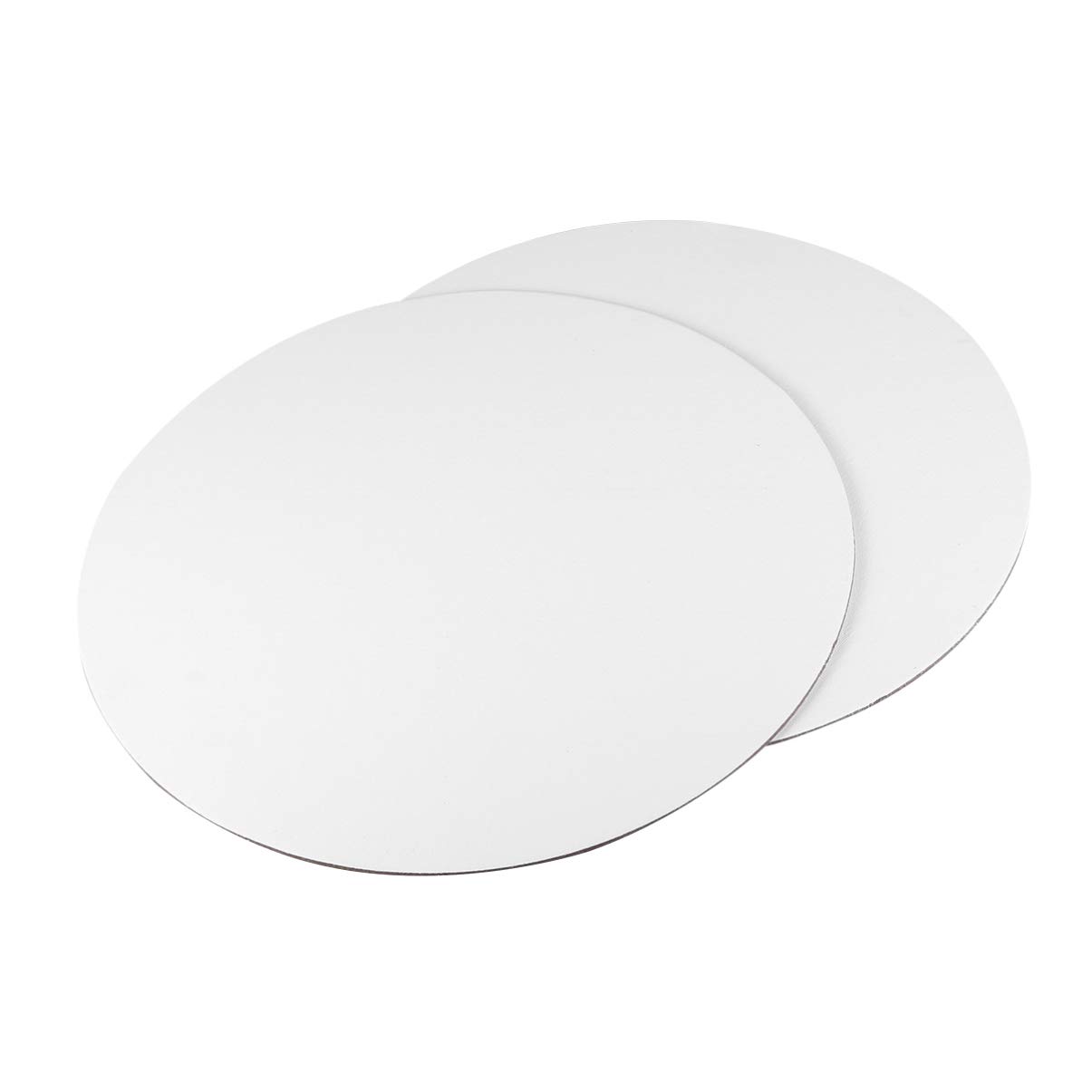 FOMIYES 6 Stück Runde Leinwandplatten 25cm Weiß Canvas für Künstler