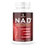 NAD+ Nicotinamide Riboside Cloruro 600 mg, Coenzima Q10, Quercetina e Trans-Resveratrolo, 120 Compresse, 2 Mesi di Scorta, NAD Integratore Formula Completa, Made in Italy, SANIVERAS