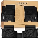 LASFIT 𝐈𝐧𝐣𝐞𝐜𝐭𝐢𝐨𝐧 𝐌𝐨𝐥𝐝𝐞𝐝 Floor Mats for Ford Maverick 2022-2026 (Not for Gas), 𝐑𝐞𝐢𝐧𝐟𝐨𝐫𝐜𝐞𝐝 𝐑𝐢𝐛𝐬 for No-Curling, Non-Slip TPE Truck Liners, 3D Full Coverage Accessories