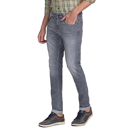 Image of Spykar Men's Slim Fit Low Rise Casual Jeans