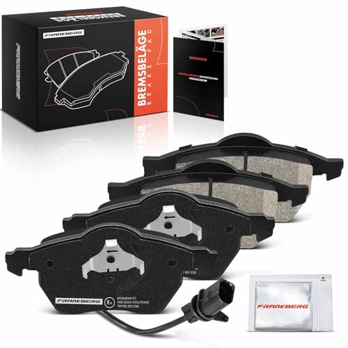 Frankberg Brake Pad Set incl. 4x Pads Front Compatible with A4 8E2 A4 Avant 8E5 A6 Avant 4F5 P.a.s.s.a.t Variant 3B5 Variant 3B6 Replace# 4B0698151E