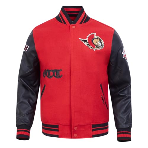 Image of Pro Standard Mens NHL Old English Varsity Jacket