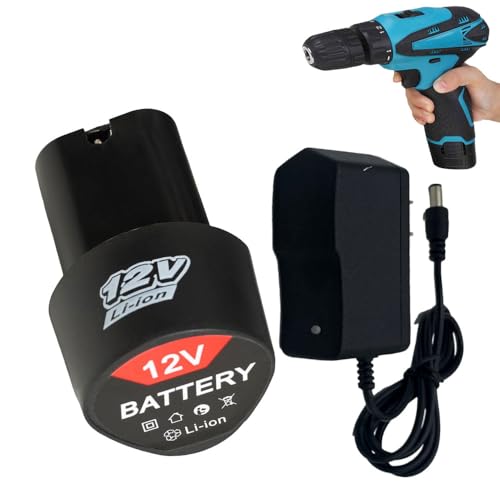 Image of MLD 12V Cordless Screwdriver and Drill Machine with Battery and Charger Replacement Drill Battery CDCB-401 1500mAh Lithium-Ion (Material - Plastic) - 1pcs