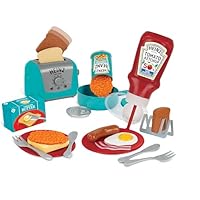 Casdon Heinz All-Day Breakfast Cook Set | 20-Piece Breakfast Play Set For Children Aged 2+ | Includes Official Licensed Heinz Toy Toaster And Squeezy Tomato Ketchup