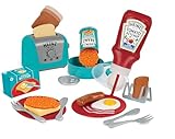 Casdon Heinz All-Day Breakfast Cook Set | 20-Piece Breakfast Play Set For Children Aged 2+ | Includes Official Licensed Heinz Toy Toaster And Squeezy Tomato Ketchup