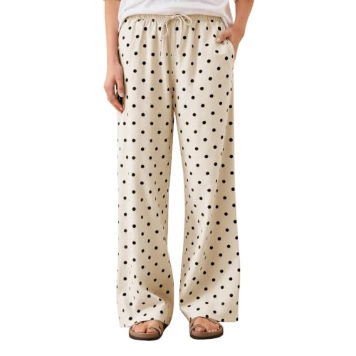 Pantalon de loisirs ample en satin idéal pour les vacances et les journées d'été