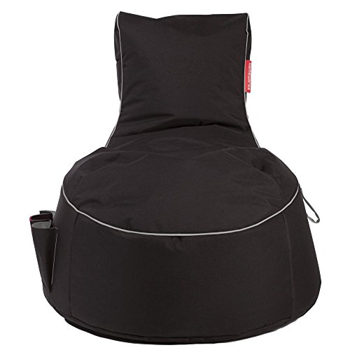 GAMEWAREZ Cosmic Lightning 2.0 Sitzsack – Gaming-Sitzsack mit Rückenlehne zum Zocken, praktische Seitentasche zur… – Bild 3