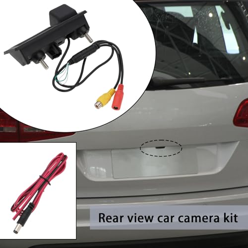 Image of OTOTEC 1 Set Car Rear View Camera Handle Button Kit Compatible with Audi A3 A4 A4L Compatible with Porsche New Cayenne 958 Compatible with Passat Variant AB 2011