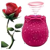 Vibrador Sugador de Clitóris Estimulador Em Formato de Rosa 10 modos Premium - Pazie