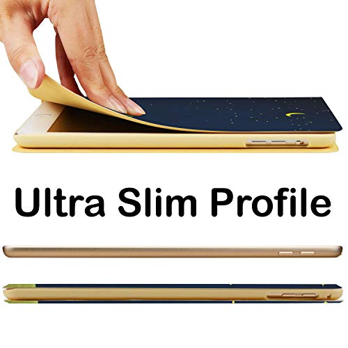 Image of DuraSafe Cases for iPad Mini 7.9 Inch 3rd 2nd 1st Gen [ Mini 3 Mini 2 Mini 1 ] A1599 A1489 A1432 A1599 A1489 A1432 MGYE2HN /A Smart Adjustable Stand Feature Printed Sleek Design Flip Case - Night Sky
