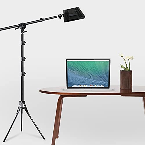 Image of PHOTOMAX Boom Arm Holder for Photography Lights with Bag 33 Tall Lighting Reflector Arm Stand Grip Swivel Head Clamp Holder Bracket Adapter (Arm Boom with 9ft Stand)