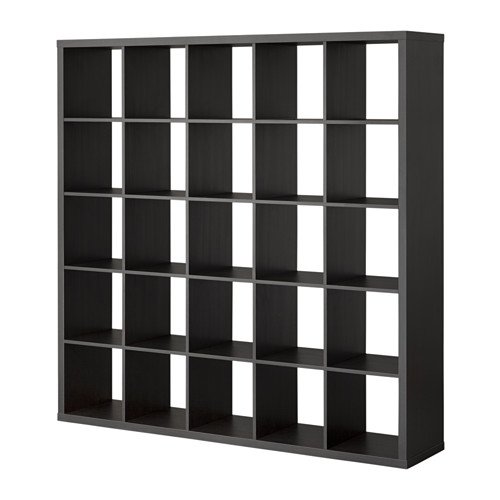 Amazon｜KALLAX シェルフユニット, ブラックブラウン 303.535.85