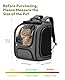 pecute Katzenrucksack Bubble Haustier Rucksack mit Netzfenster, Tragbare und Faltbare Katzentasche, Atmungsaktive und Leichte Hundetasche für Hunde Katzen Haustiere, Grau (42 * 32 * 26cm)