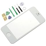 Generic Replacement Front Screen Glass Lens Cover for iPhone 4S White(LCD screen digitizer is not included)