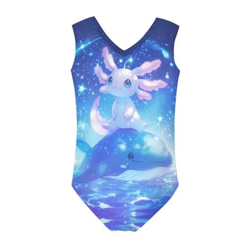 Image of Girls Swimsuits Size 3-14 Kids Summer Sleeveless One Piece Bathing Suit Beach V-Neck