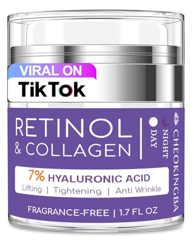 Neck Firming Cream for Tightening | Anti-Aging Face Moisturizer for Women | 1% Retinol + 7% Hyaluronic Acid for Firming & Wrinkle Reduction | Day & Night Use for Neck & Décolleté, 1.7 Fl Oz