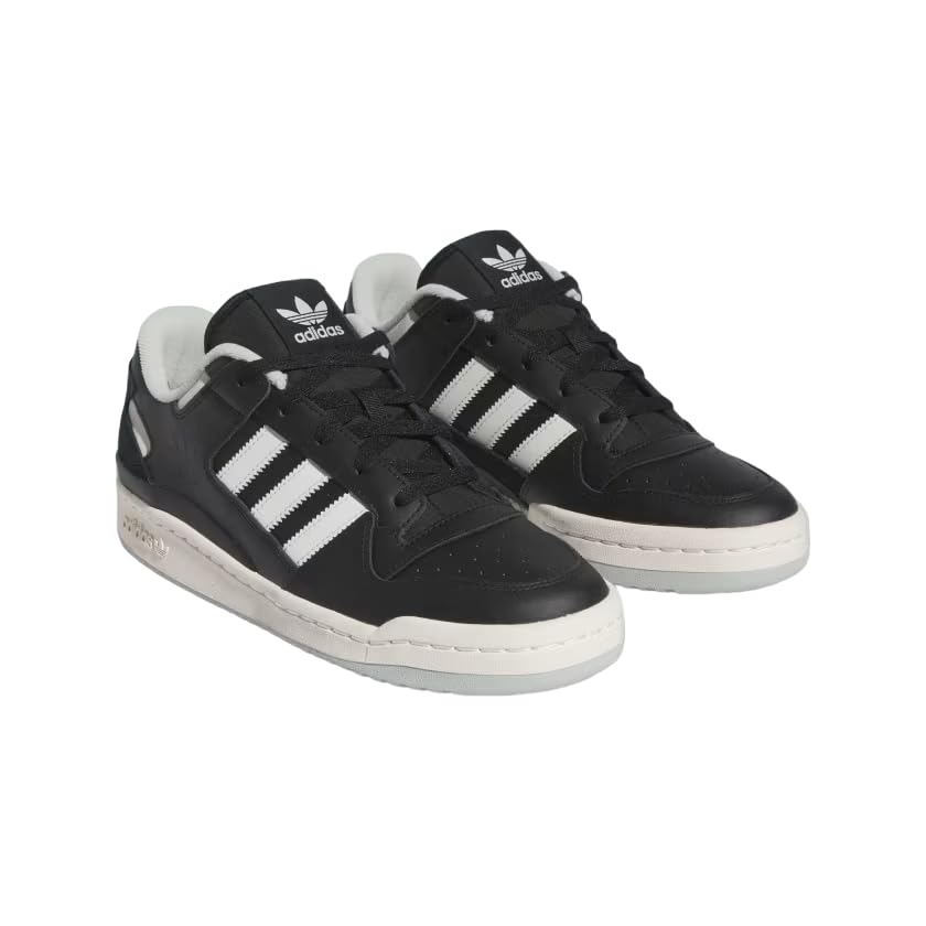 Image of adidas Originals Men Leather Forum Low CL Casual Shoe CBLACK /ORBGRY /WONSIL (UK-9)