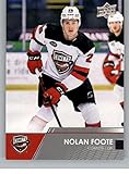 2021-22 Upper Deck AHL #14 Nolan Foote Utica Comets Official American Hockey League Trading Card in Raw (NM or Better) Condition