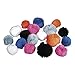 Produktbild Rayher 76010000 18-teiliges Pompon-Set Sporty, 3,8 + 5 cm Ø, zum Basteln, Dekorieren und Verzieren