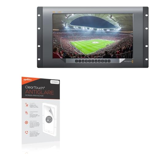 BoxWave Screen Protector Compatible With Blackmagic HDL-SMTV4K12G2 (15.6 in) - ClearTouch Anti-Glare (2-Pack), Anti-Fingerprint Matte Film Skin