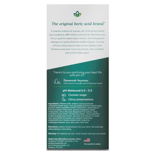Ph-D Feminine Health Support Ph-D Feminine Health - Boric Acid Foam Wash - Ph-Balanced, Paraben-Free thumb #5